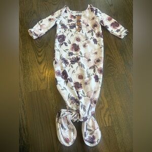 Caden Lane Demi’s Dusty Purple Floral Knot Gown